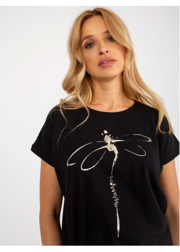 Čierne tričko vážka
