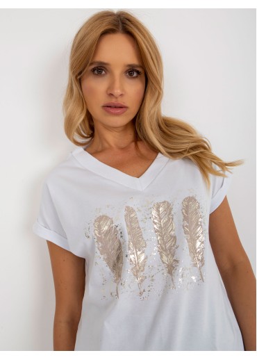 Biele tričko s potlačou