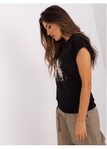 Čierne tričko s potlačou