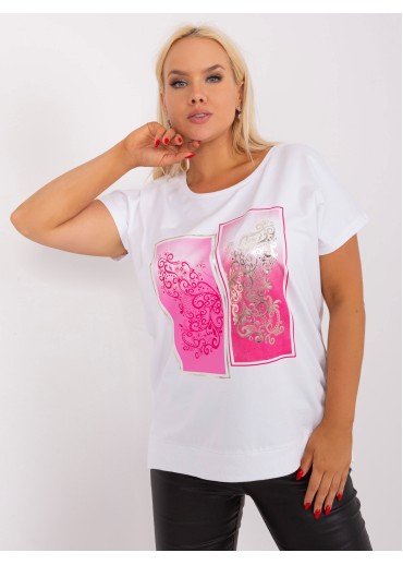 Ružové tričko s potlačou