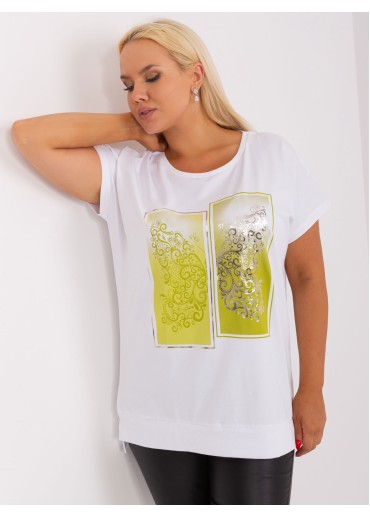 Limetkovo zelené tričko s potlačou