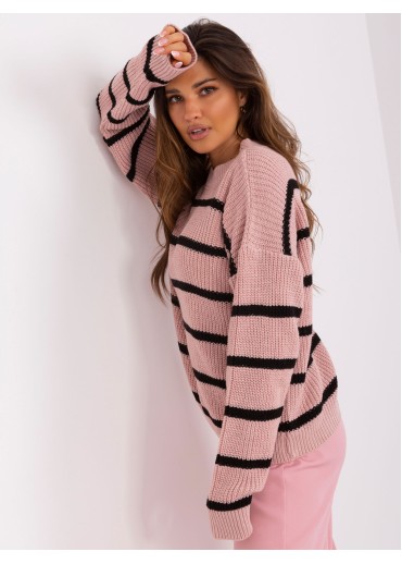 Púdrovo ružový sveter