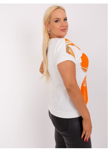 Oranžové tričko s potlačou