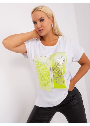 Limetkovo zelené tričko s potlačou