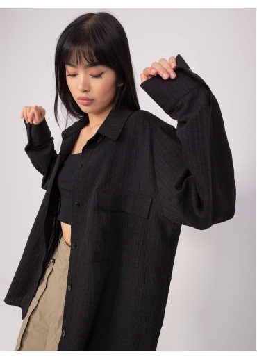 Čierna ľahká košeľa