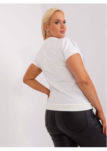 Svetlomodré tričko s potlačou