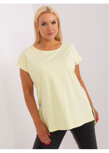 Vanilkovo žlté predĺžené tričko