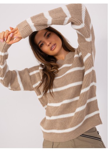 Béžovo hnedý sveter