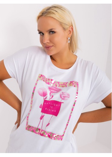Ružové tričko s potlačou