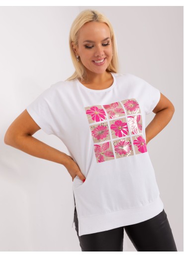 Ružové tričko s potlačou