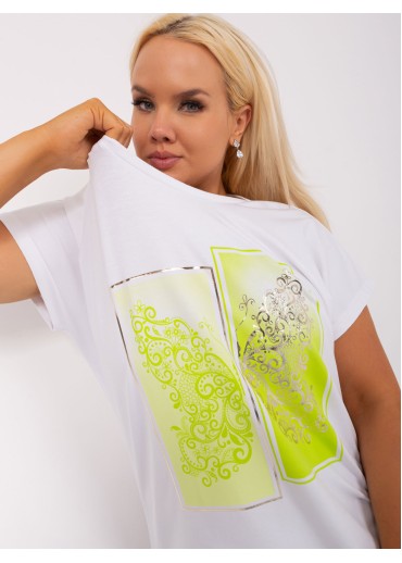 Limetkovo zelené tričko s potlačou