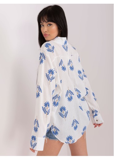 Svetlomodrá košeľa s potlačou