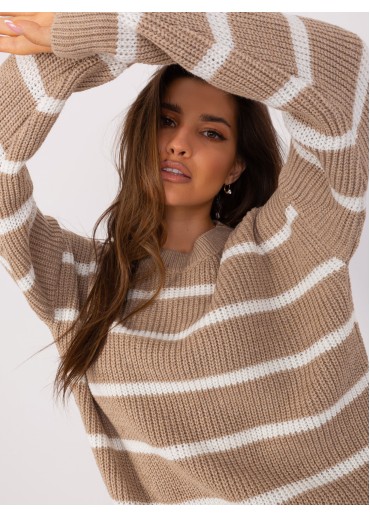 Béžovo hnedý sveter