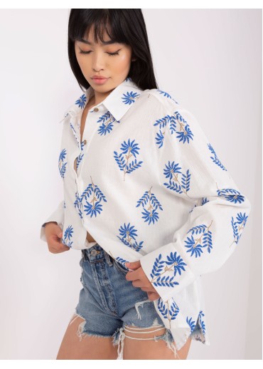 Svetlomodrá košeľa s potlačou