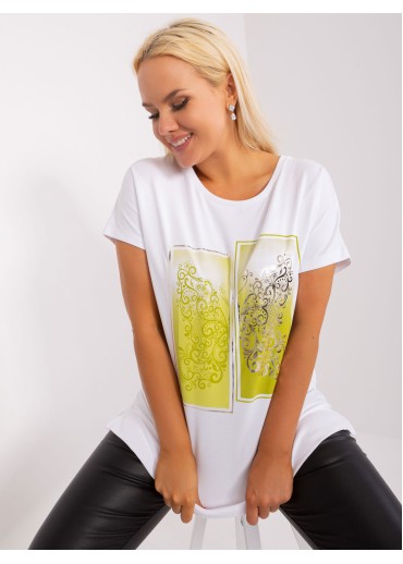 Limetkovo zelené tričko s potlačou