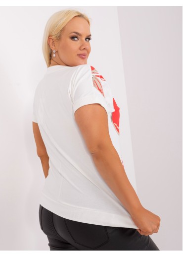 Červené tričko s potlačou