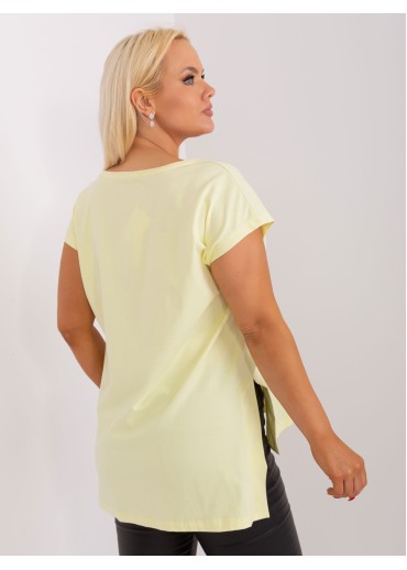 Vanilkovo žlté predĺžené tričko