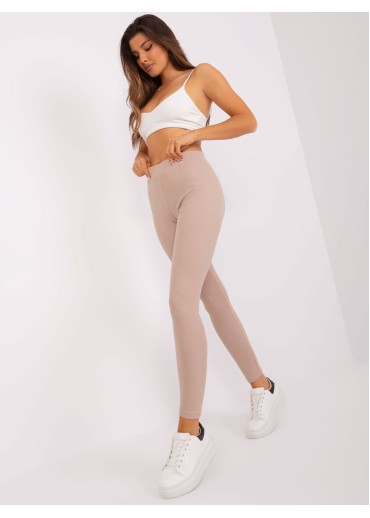 Béžovo hnedé legíny