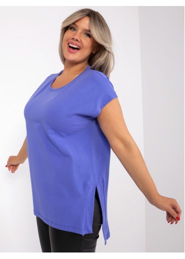 Fialové predĺžené tričko