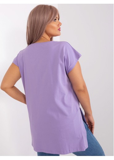 Fialové predĺžené tričko