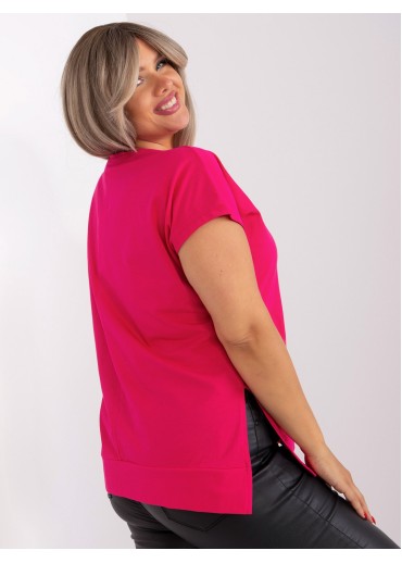 Fuchsiovo ružové tričko