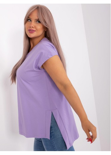 Fialové predĺžené tričko