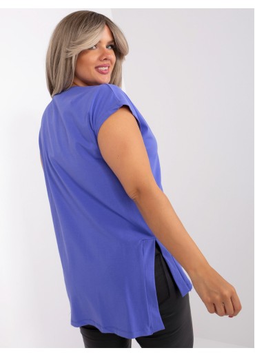 Fialové predĺžené tričko