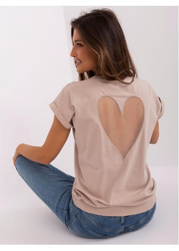 Béžovo hnedé tričko