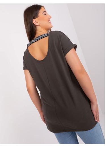 Tmavosivé predĺžené tričko