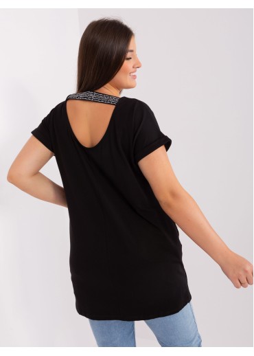 Čierne predĺžené tričko