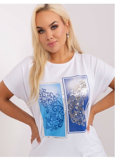 Svetlomodré tričko s potlačou