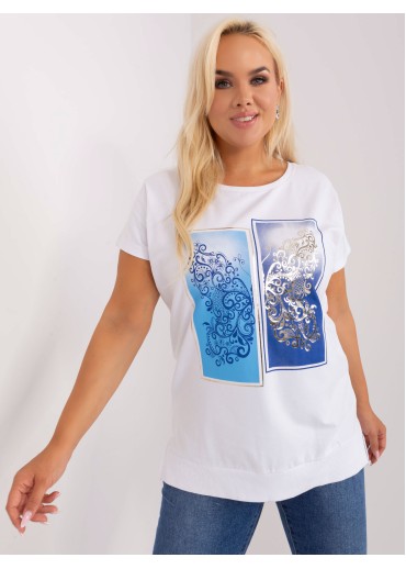 Svetlomodré tričko s potlačou