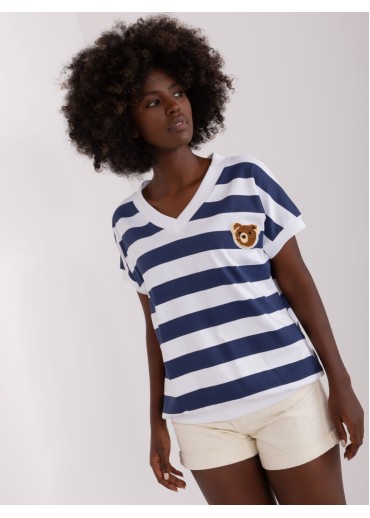 Modré pruhované tričko