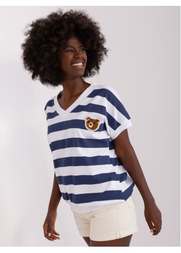 Modré pruhované tričko