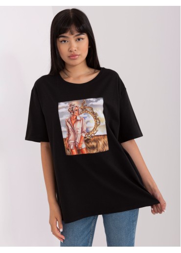 Čierne tričko s potlačou