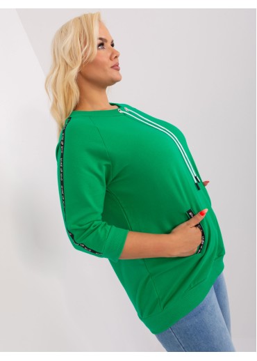 Zelené tričko s 3/4 rukávom
