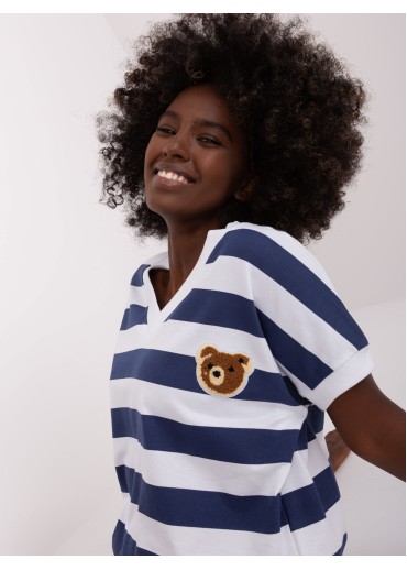 Modré pruhované tričko