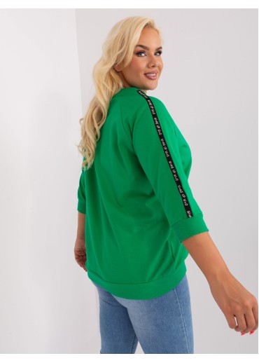 Zelené tričko s 3/4 rukávom