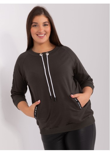 Tmavosivé tričko s 3/4 rukávom