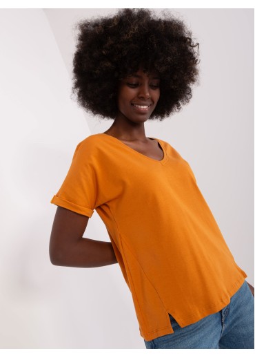 Oranžové basic tričko