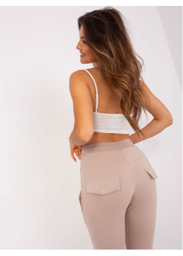 Béžovo hnedé tepláky