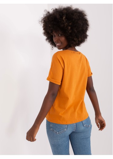 Oranžové basic tričko