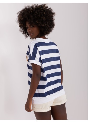 Modré pruhované tričko