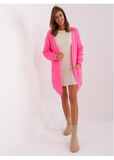 Ružový kardigán