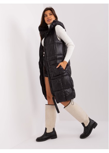 Čierna prešívaná vesta