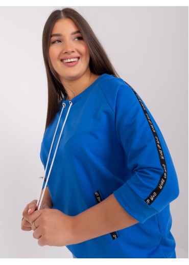 Modré tričko s 3/4 rukávom