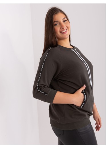 Tmavosivé tričko s 3/4 rukávom