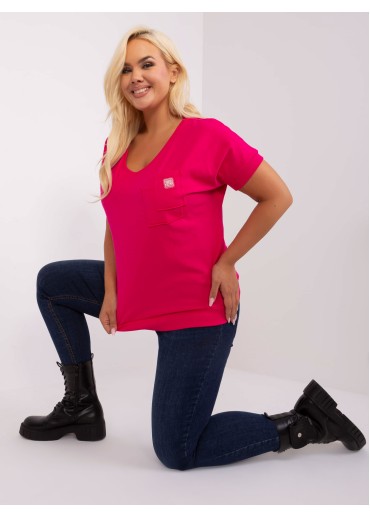 Fuchsiovo ružové tričko