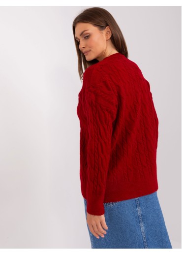 Bordovo červený pulóver