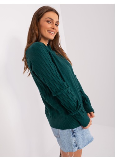 Tmavozelený pulóver